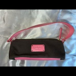 Vintage Brown & Pink Kate Spade Shoulder Bag